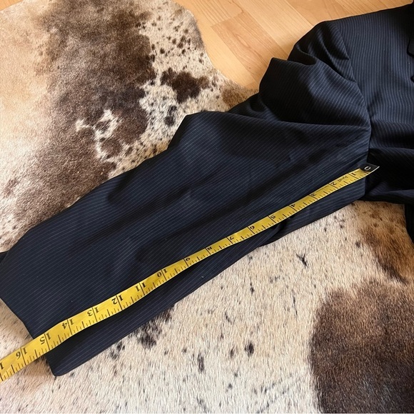 Ermenegildo Zegna Wool Sport Coat Blazer 52 Pinstripes - Picture 7 of 11